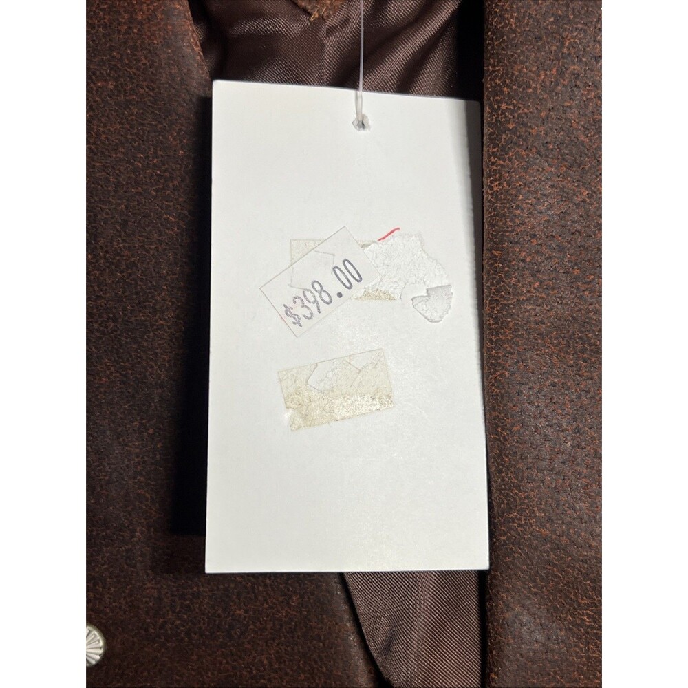 VTG Red Pioneer Wear Leather Suede Ladies Country Western Jacket Cropped SIZE L - Picture 5 of 9